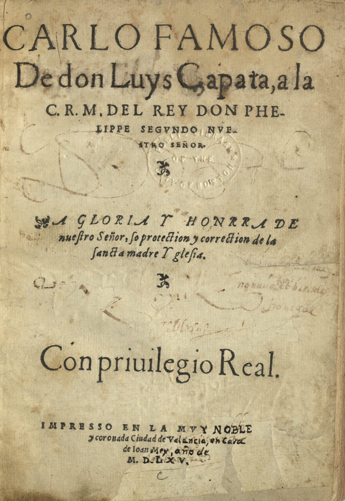 Carlo Famoso, Valencia, 1565