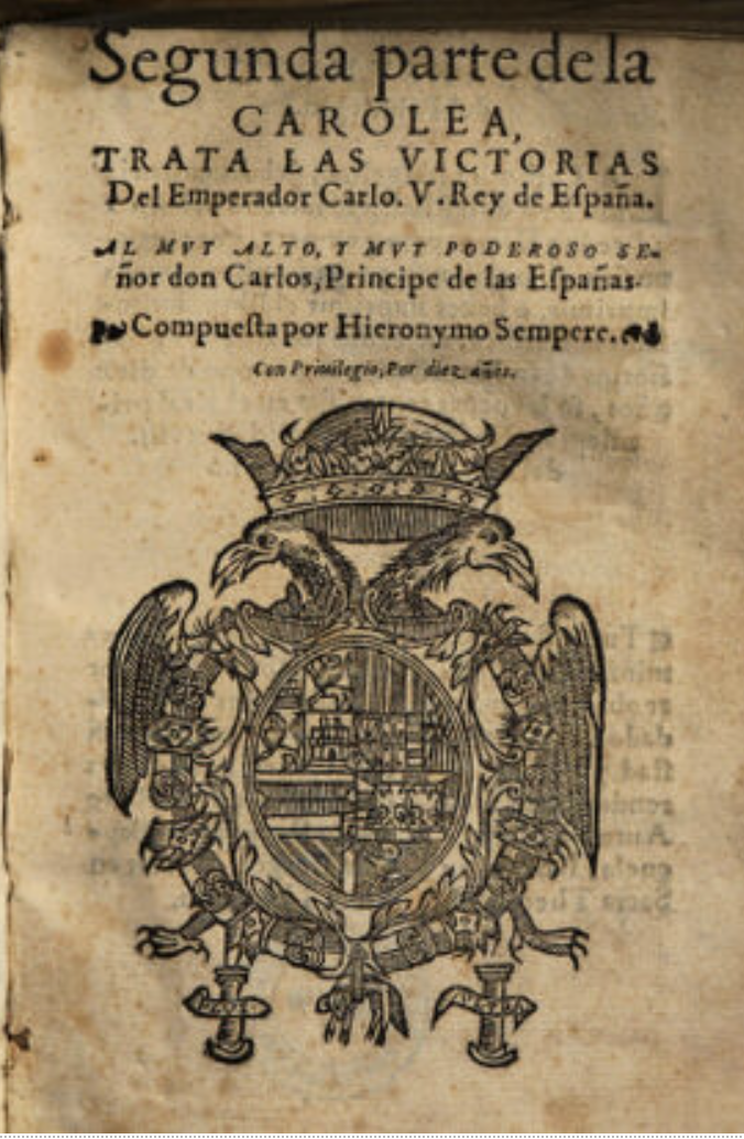 Segunda parte de la Carolea, Valencia, 1560