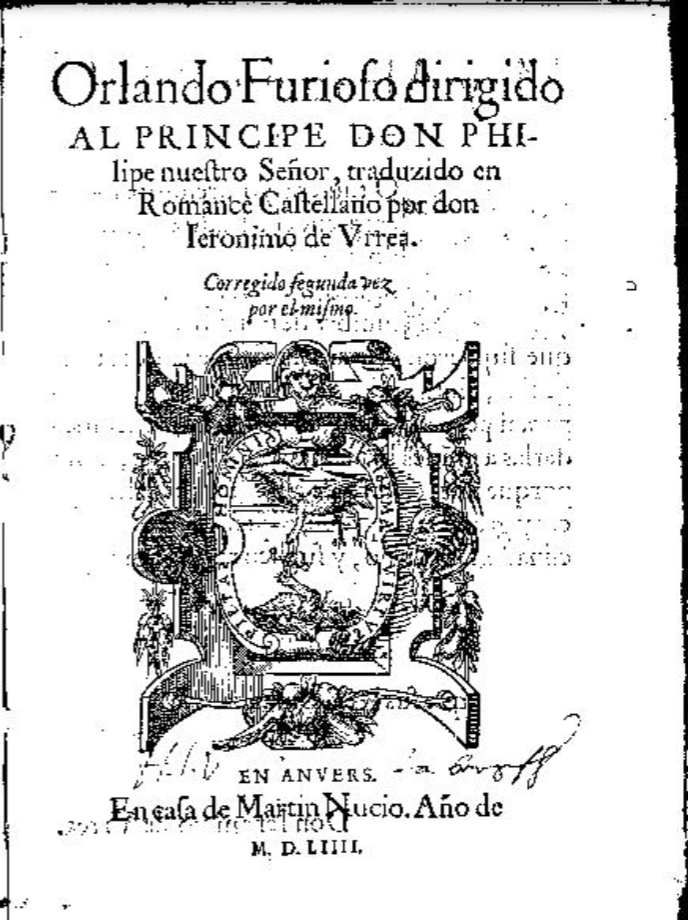 Orlando furioso, Amberes, 1554