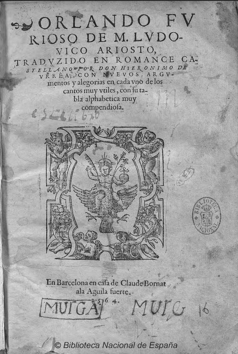 Orlando furioso, Barcelona, 1564