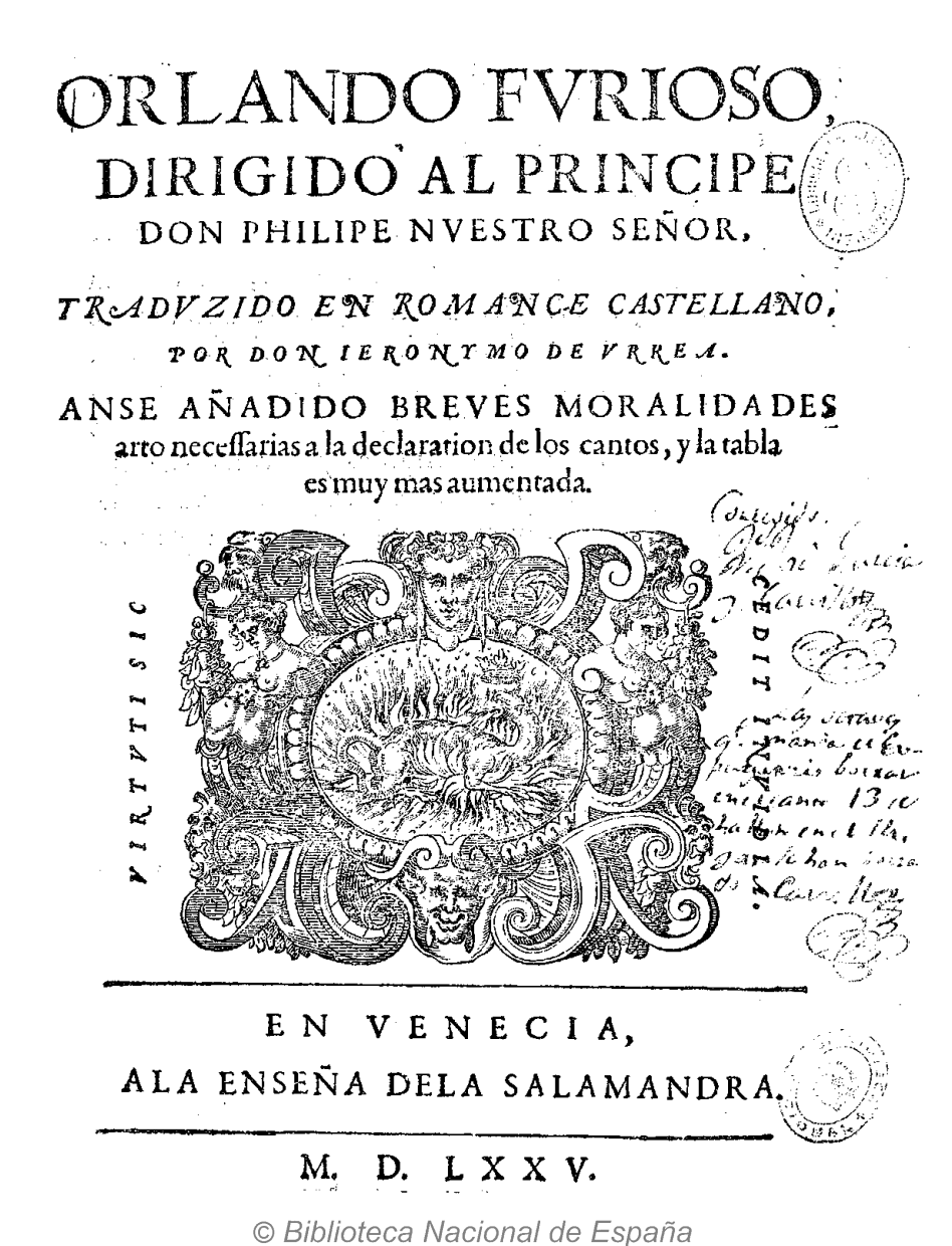 Orlando furioso, Venezia, 1575a