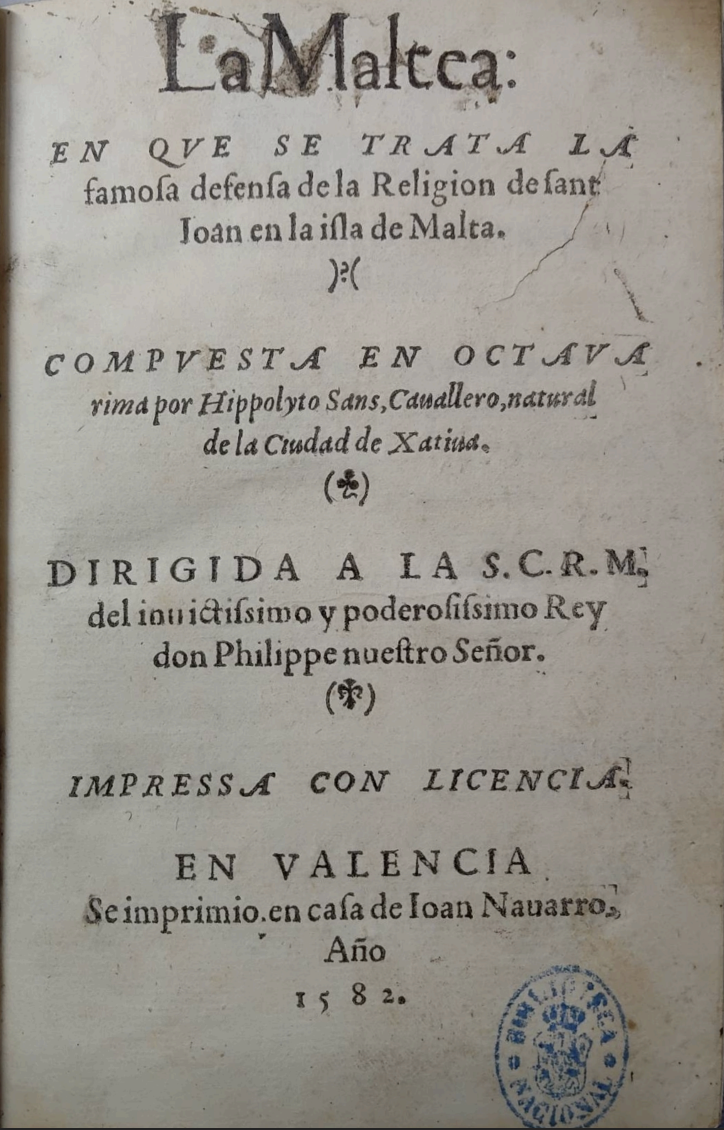 La Maltea, Valencia, 1582.