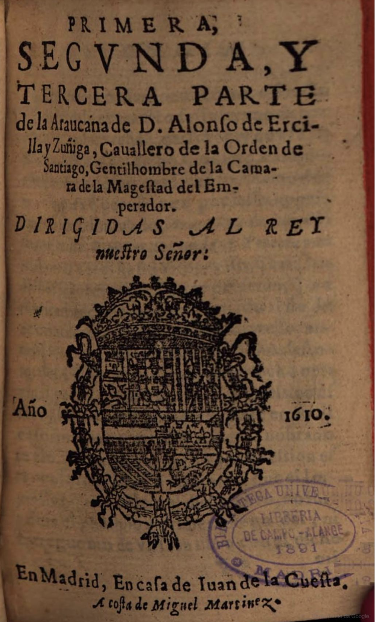 Primera, Segunda y Tercera Parte, Madrid, Juan de la Cuesta, 1610