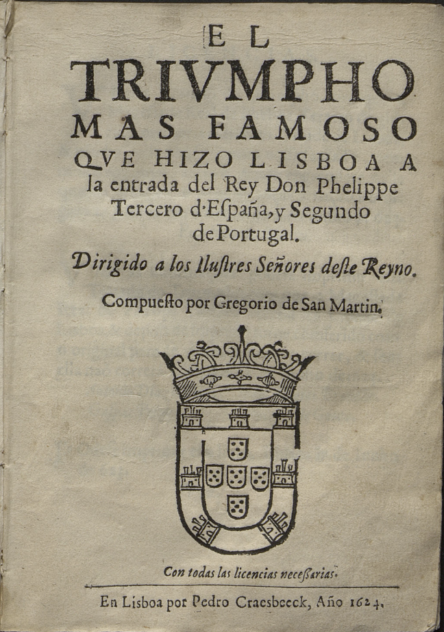El triumpho más famoso, Lisboa, Pedro Craesbeeck, 1624a
